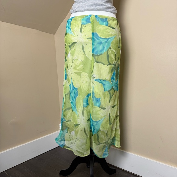 🌺 Vintage Dynamite Flowy Tropical Whimsical Skirt (read description for size) 🌺 - Picture 3 of 7